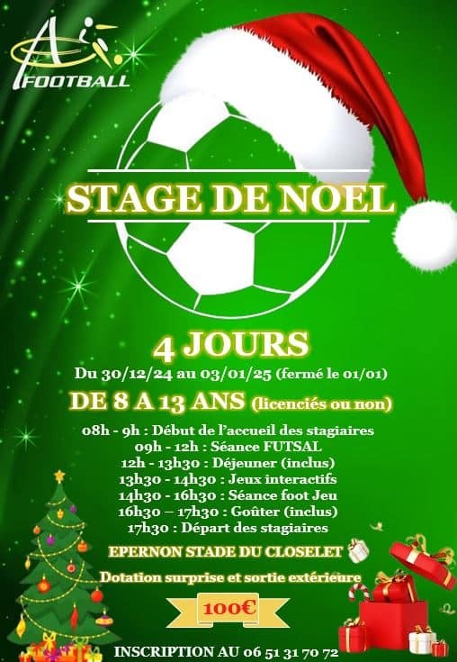 Stage Foot Noël