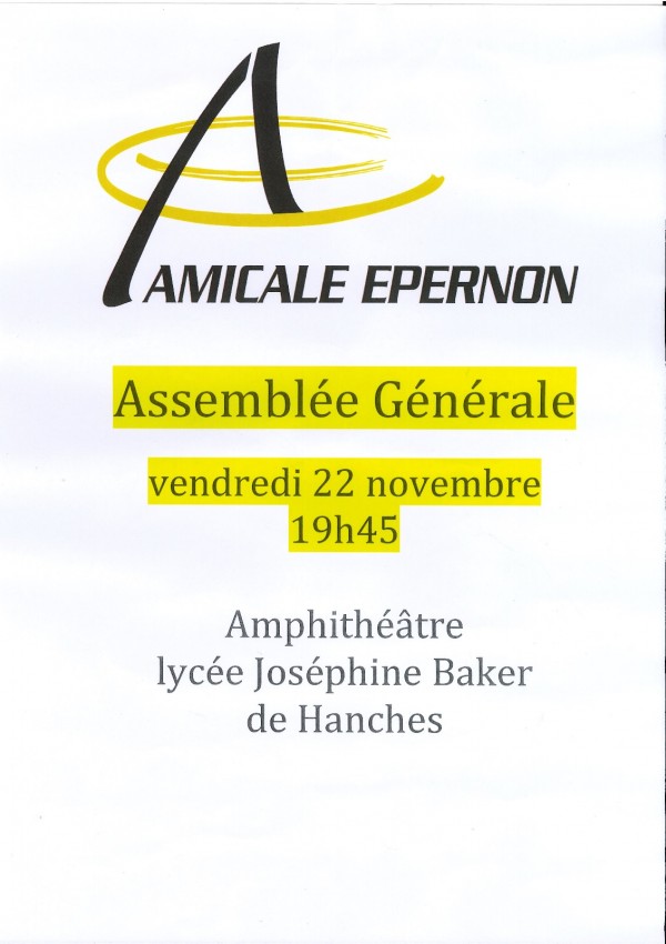 Assemblée Générale de l'Amicale d'Epernon