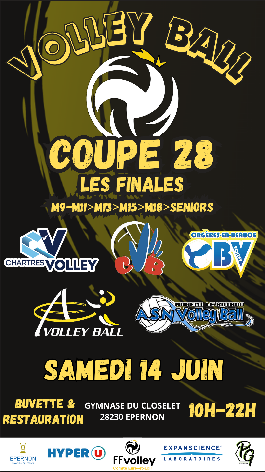 Finales de la coupe d'Eure-et-Loir de Volley