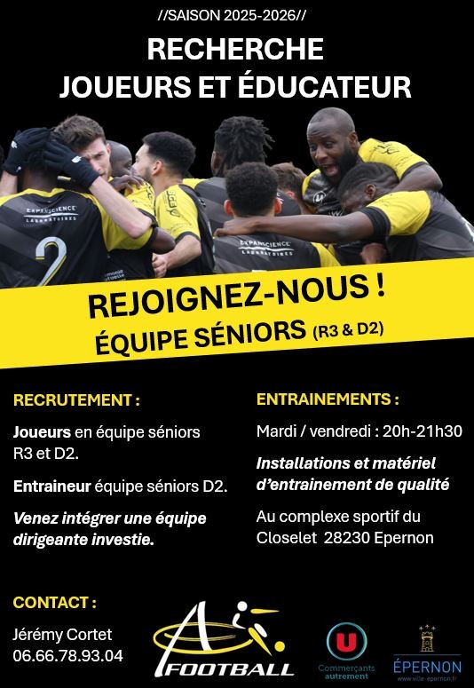 RECRUTEMENT – EQUIPE SENIORS