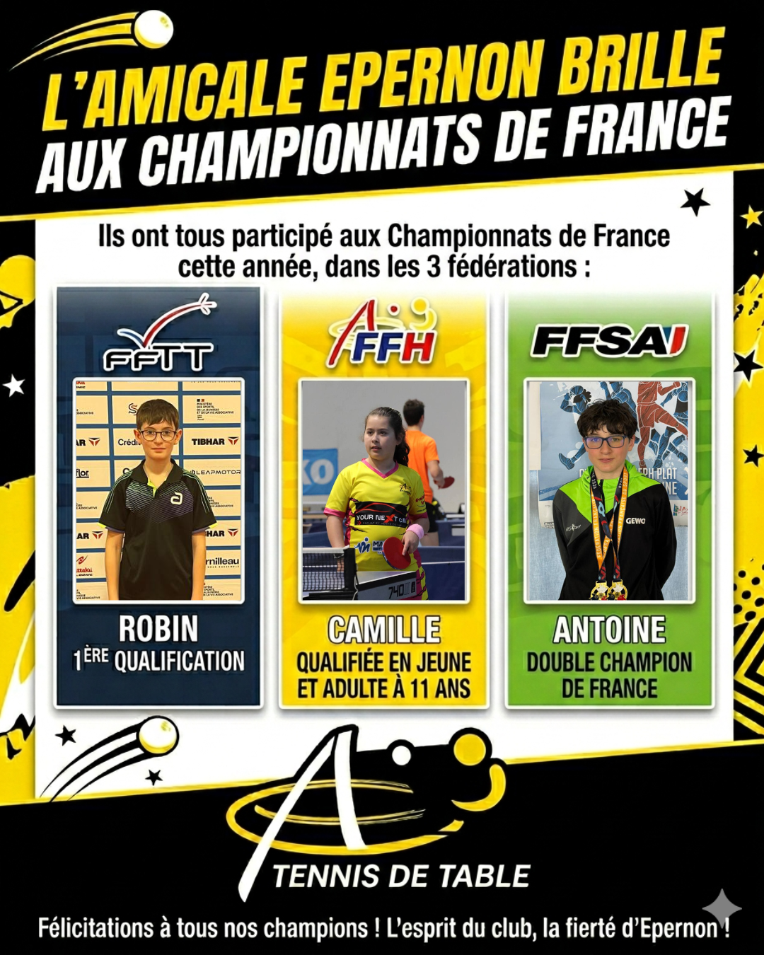 Une présence exceptionnelle sur tous les fronts : L'Amicale Épernon TT brille aux Championnats de France !